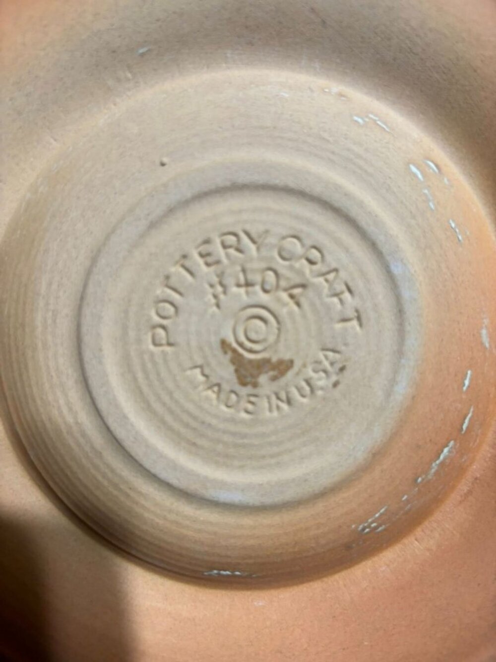 Vintage Pottery Craft USA 440 Large Studio Pottery Ashtray 10” MCM Brutalist Bow - Picture 5 of 6